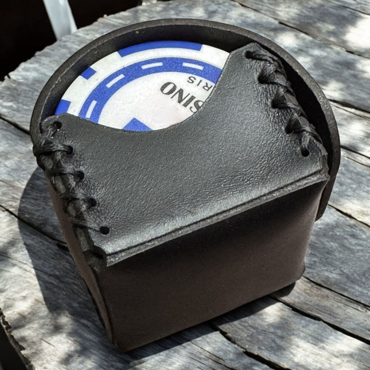 Leather Case for 10 Poker Chips