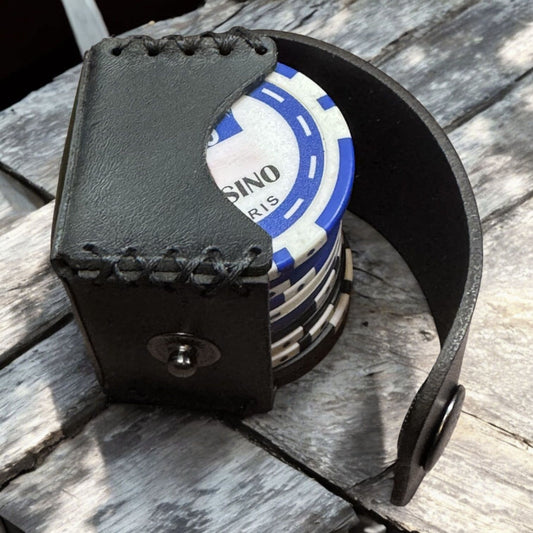 Leather Case for 10 Poker Chips